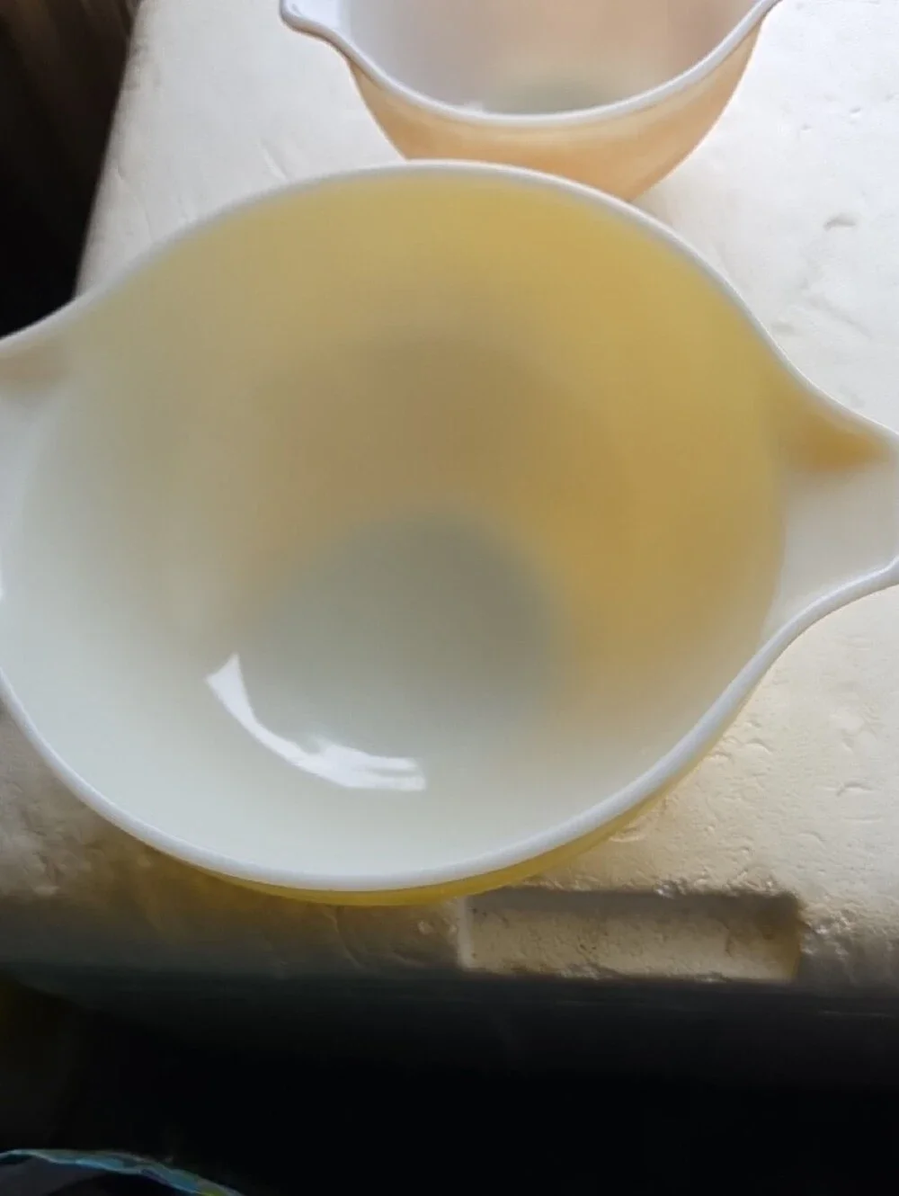 Pyrex three mixing